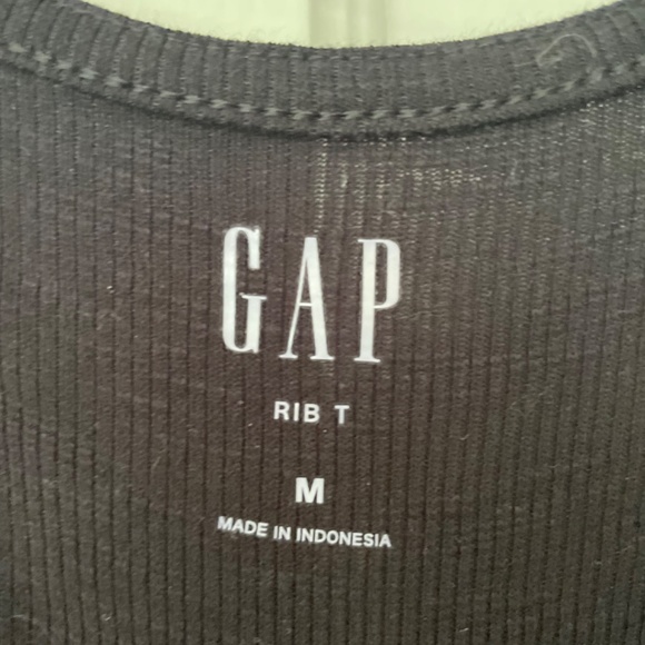 Black Rib Sweetheart Neck T Shirt - Picture 3 of 3